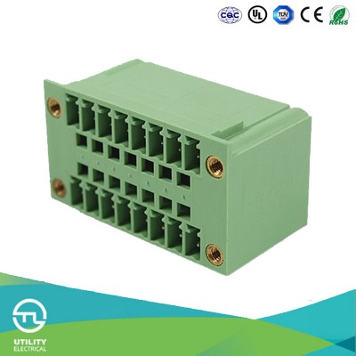 Pluggable Male and Female PCB Terminal Block 3.81mm 300V/8A Connector