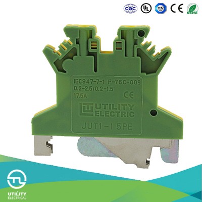 Ground Terminal Blocks Jut1-1.5PE Screw Connector Uslkg1.5n